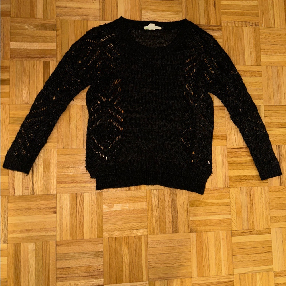 Staring at stars black sweater